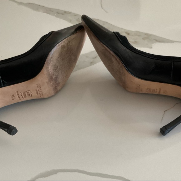 Jimmy Choo- Heidi- Leather/ Suede/ Button Detail- Women’s Pumps - Picture 7 of 7